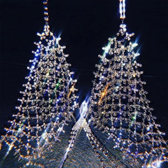 Chest Chain Jewelry Accessories Women Bling Body Chain Mesh Bra Body Jewelry - Picture 8 of 10